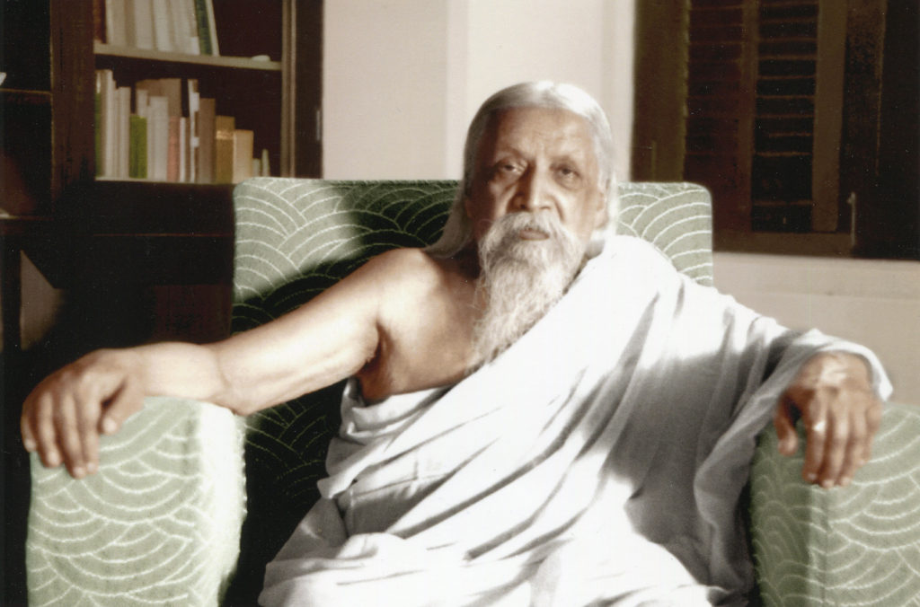 Sri Aurobindo in his room