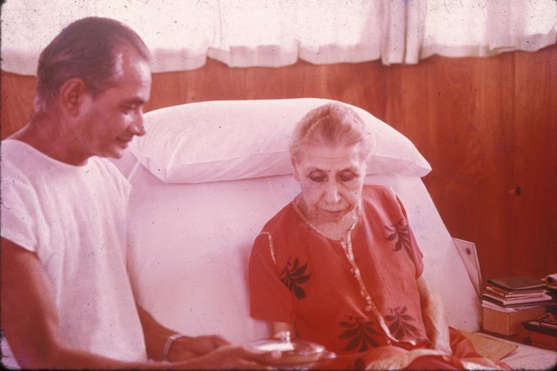 The Mother of Sri Aurobindo Ashram with Dyuman